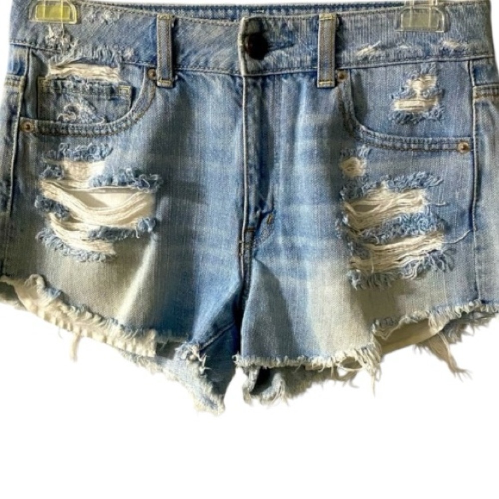 American Eagle Outfitters Jean Shorts, distressed, Vintage, Sz 6, Denim